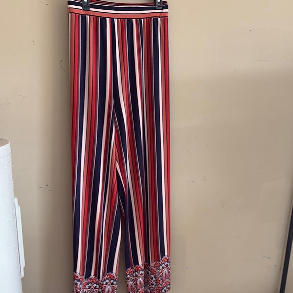 Striped Wide Leg Pants